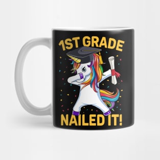 Dabbing Unicorn 1st Grade Graduation Gift Mug